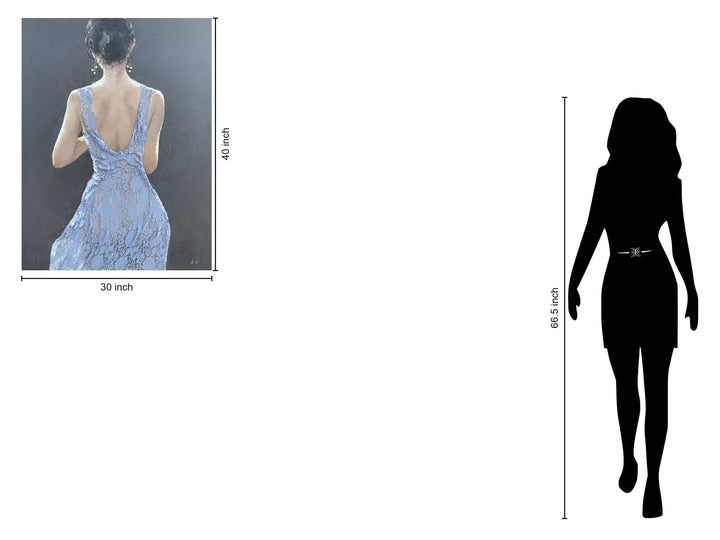 Lace Reverie - 40" x 30" Framed Wall Art