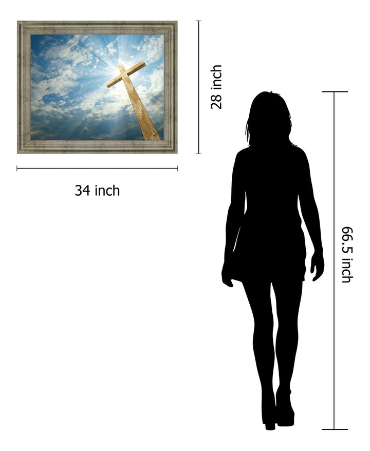 Sunlit Faith - 28" x 34" Framed Wall Art