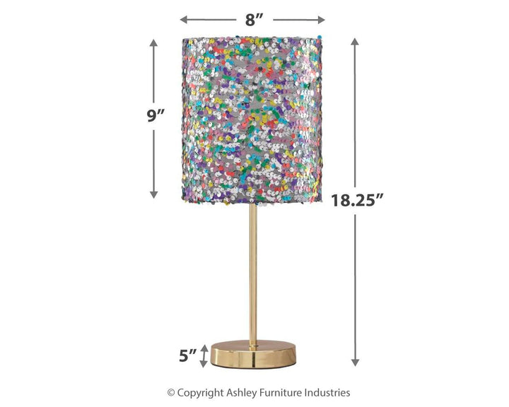 Maddy - Purple - Metal Table Lamp