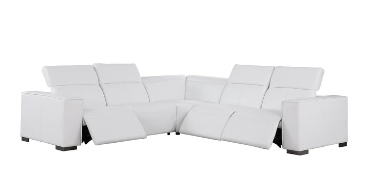 1208 - Leather Reclining Set (Sofa &amp; Loveseat With 4 Power Recliners)