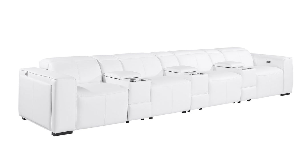 1224 - 7-Piece Modular Power Reclining Sofa In With 4 Power Recliners &amp; Power Headrests