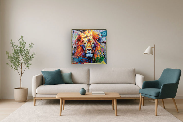 Radiant Majesty - 33" x 33" Framed Wall Art