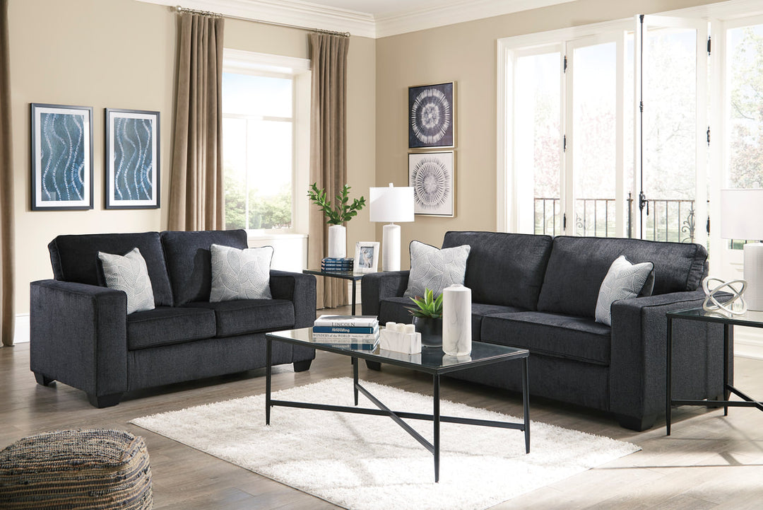 Ashley 872-13 Slate - Sofa &amp; Loveseat Set