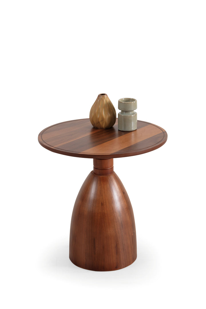 873 Walnut 2 Pc Coffee Table Set