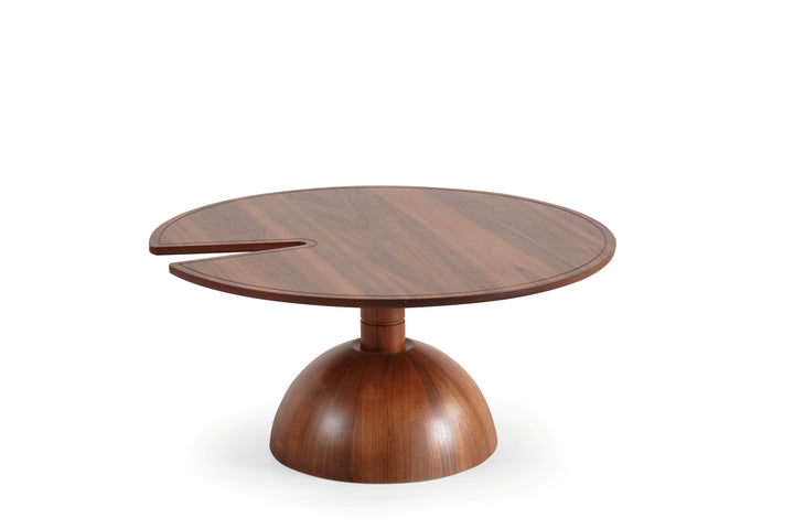 873 Walnut 2 Pc Coffee Table Set