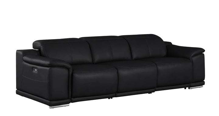 2679 - Genuine Leather Sofa With Dual Power Recliners