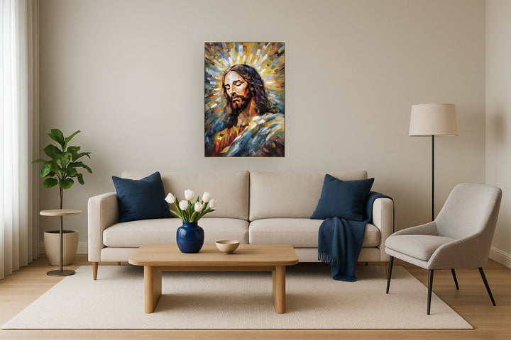 Radiant Serenity Portrait - 40" x 28" Framed Wall Art