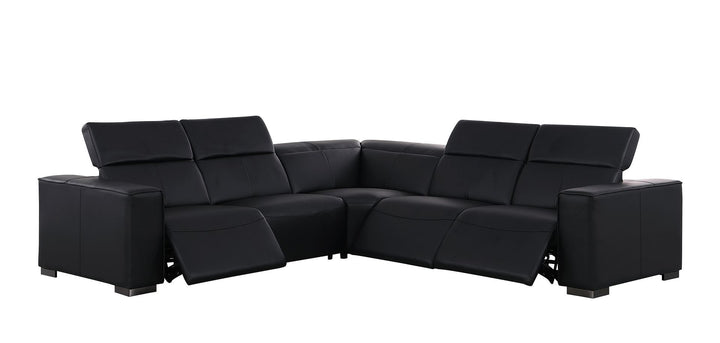 1208 - Leather Reclining Set (Sofa &amp; Loveseat With 4 Power Recliners)