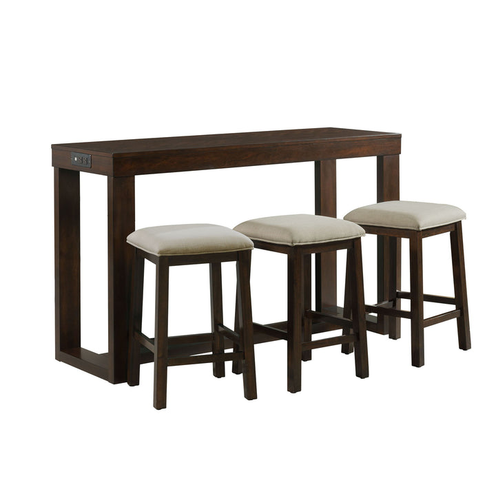 Hardy - Multipurpose Bar Table Set - Dark Walnut