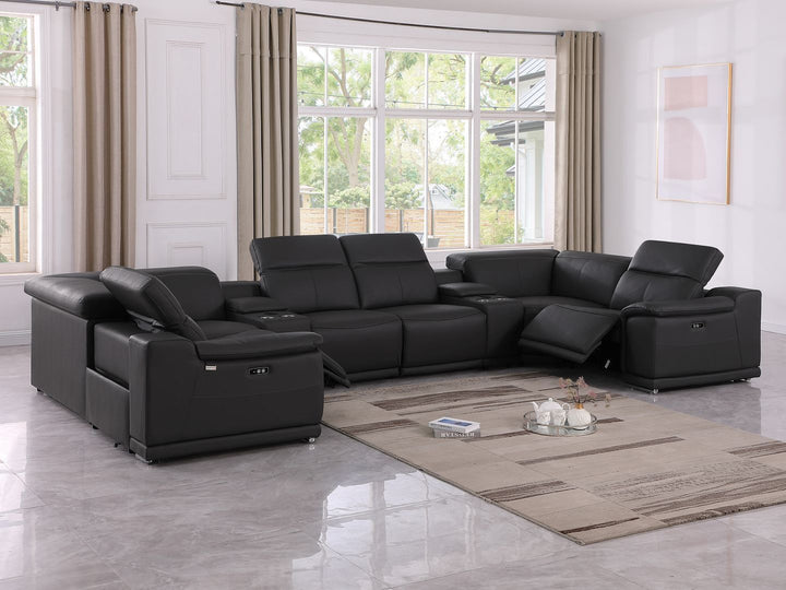 9762 - 8-Piece U Shaped Sectional Sofa With 2 Power Recliners