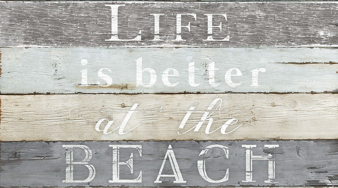 Life Better Beach By Kelly Donovan - Dark Gray