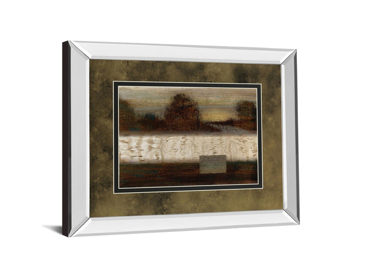 Secluded Forest By Roxi Gray - Mirror Framed Print Wall Art - Dark Brown