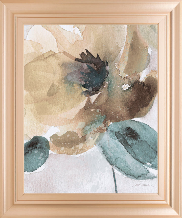 Watercolor Poppy Il By Carol Robinson - Framed Print Wall Art - Beige