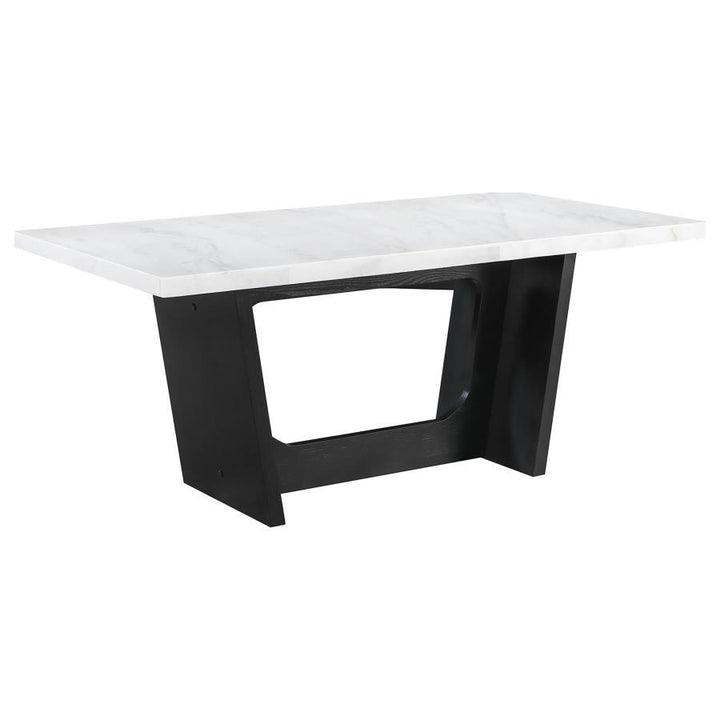 Sherry - Rectangular Marble Top Dining Table Set