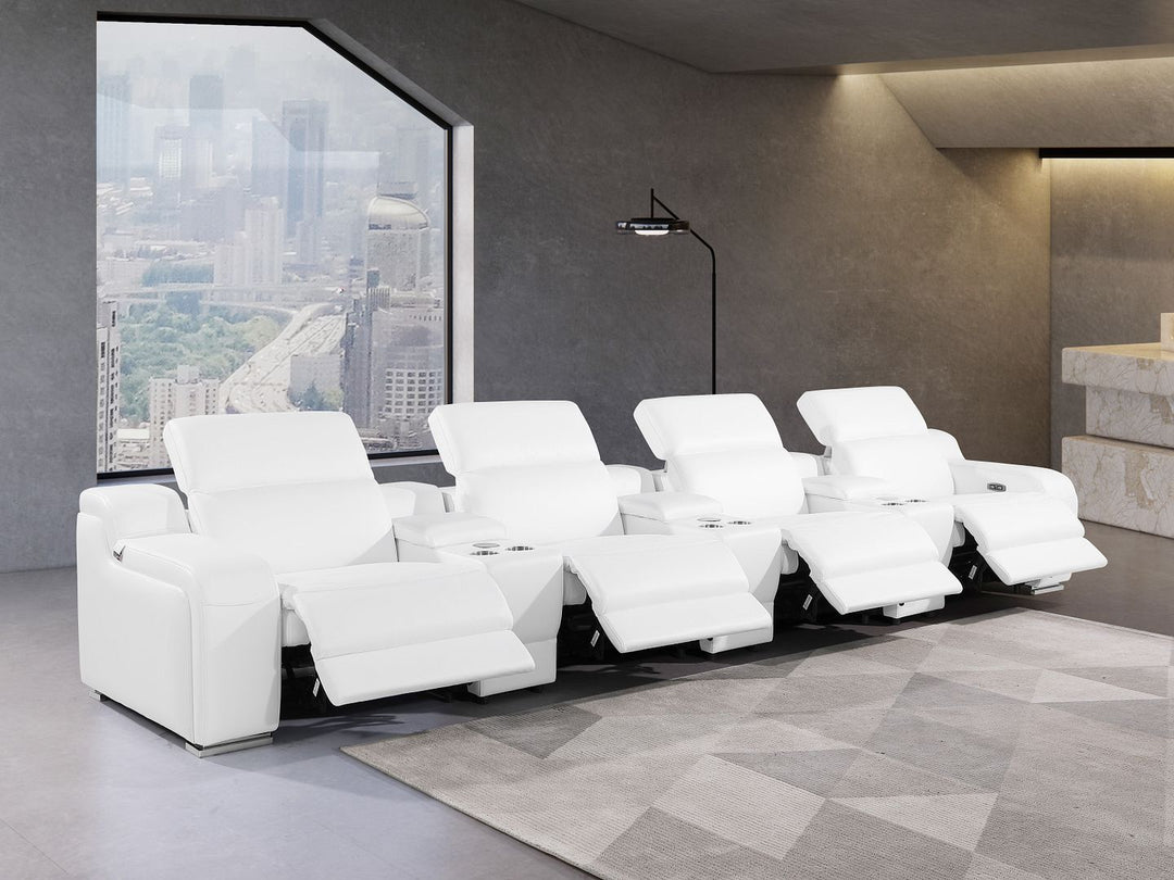1116 - 7-Piece Modular Power Reclining Sofa In With 4 Power Recliners &amp; Power Headrests
