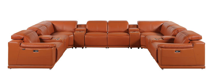 9762 - 12-Piece U-Shaped Sectional Sofa With 4 Power Recliners