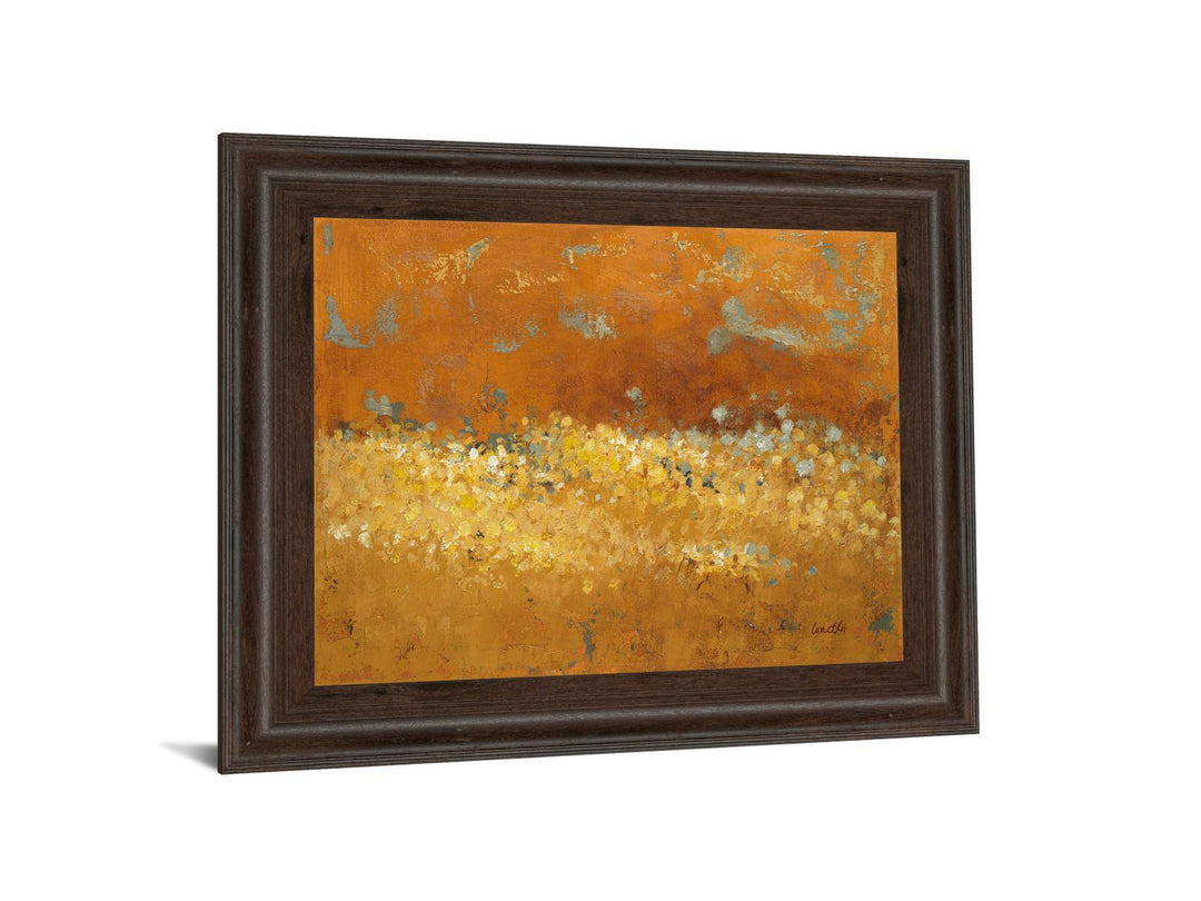 Flower Fields Il By Lanie Loreth - Framed Print Wall Art - Gold