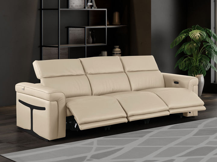 1126 - 3-Piece Modular Power Reclining Sofa In With 3 Power Recliners &amp; Power Headrests