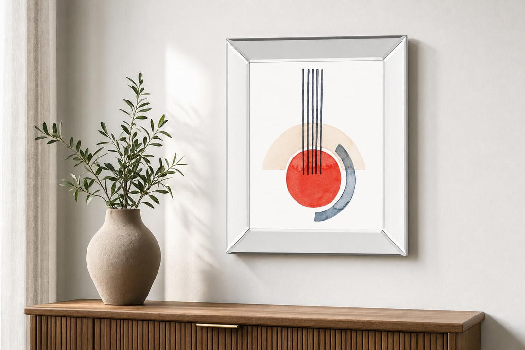 Deco Sunrise III By Grace Popp - White