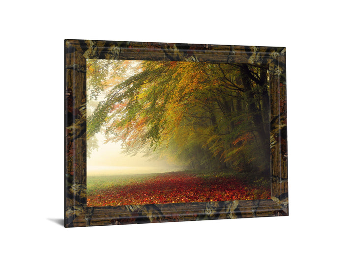 Golden Woodland Veil - 28" x 34" Framed Wall Art