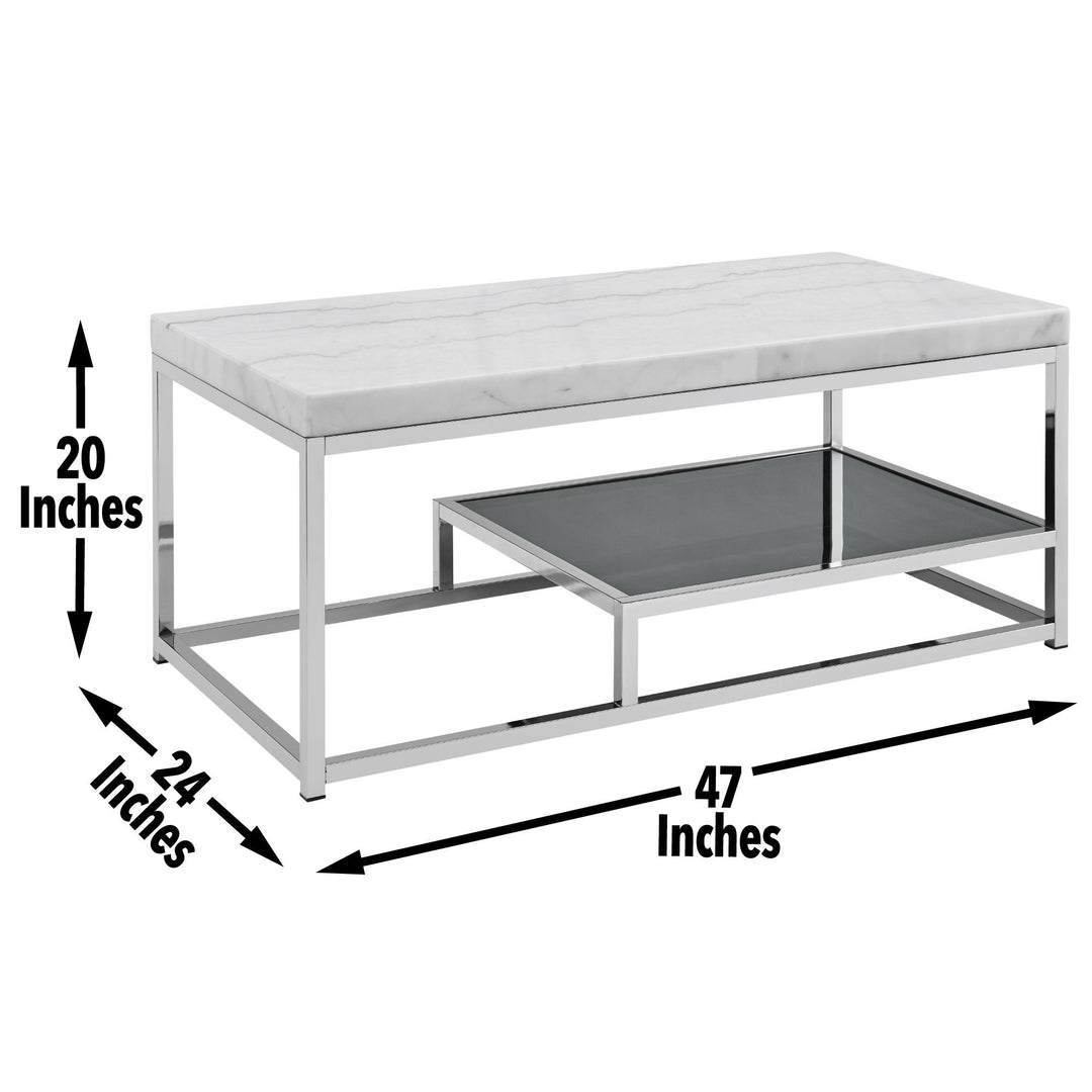 Aston - 3 Pieces Occasional Table Set - White