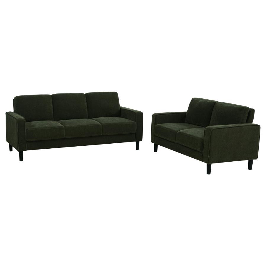 Ruth - Upholstered Track Arm Sofa Set