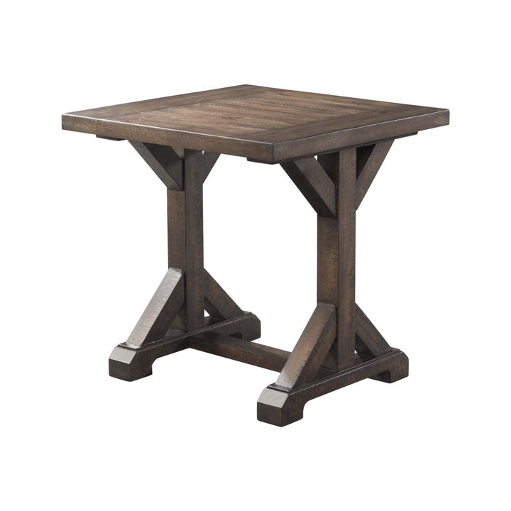 Finn - Trestle End Table - Walnut