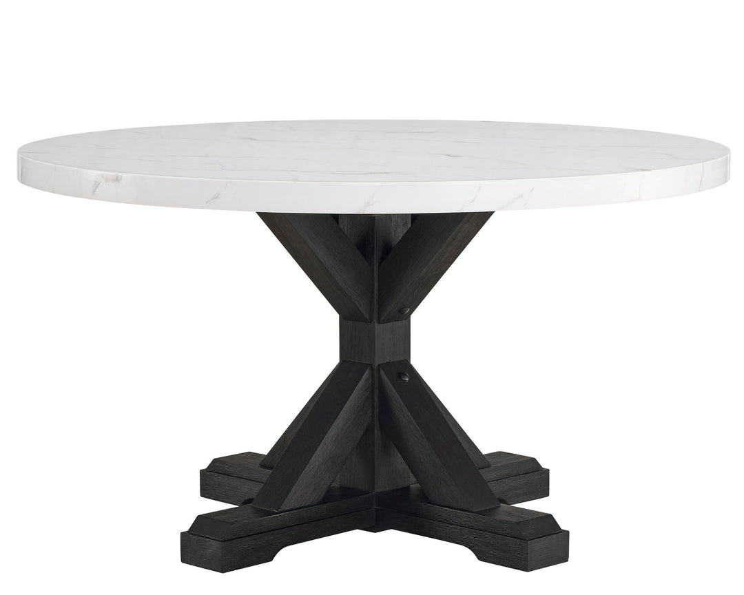 Vance - 5 Piece Dining Room Set - White / Gray