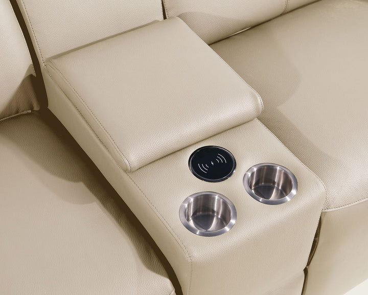 1224 - 8-Piece Modular Power Reclining Sofa &amp; Loveseat Set In With 5 Power Recliners &amp; Power Headrests