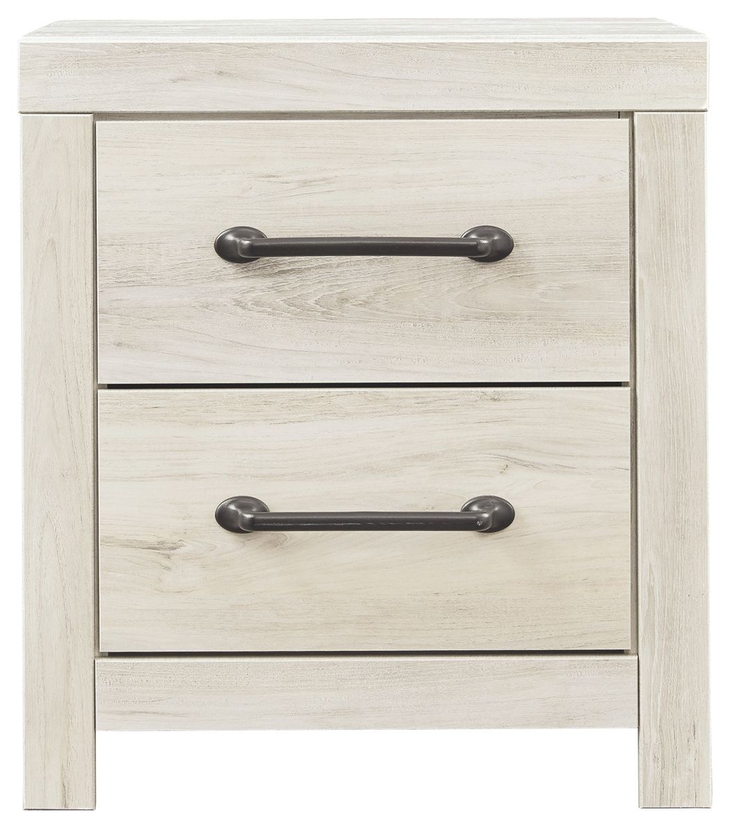 Cambeck - Whitewash - Two Drawer Night Stand