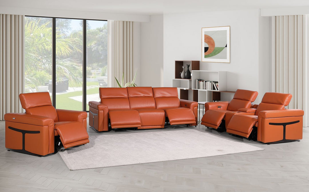 1126 - 7-Piece Modular Power Reclining Sofa, Loveseat &amp; Chair Set In With 5 Power Recliners &amp; Power Headrests