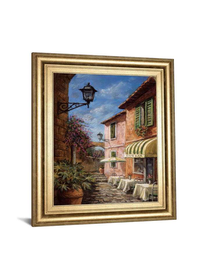 Through The Archway By Surridge, M - Framed Print Wall Art - Light Brown