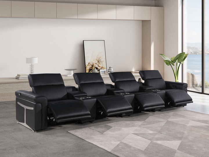 1126 - 7-Piece Modular Power Reclining Sofa In With 4 Power Recliners &amp; Power Headrests