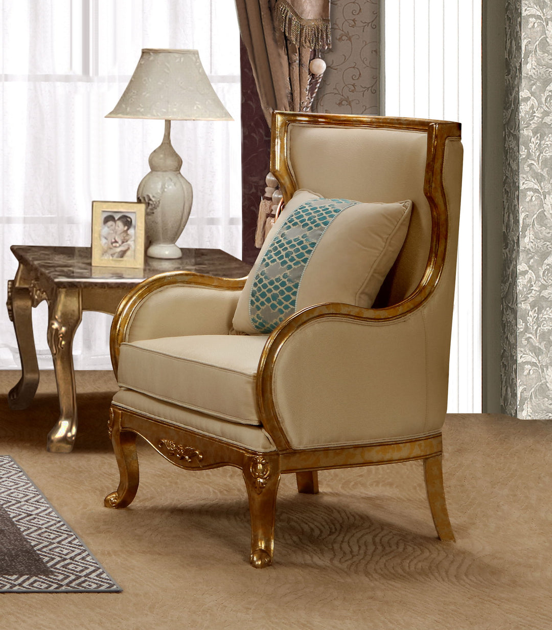 Majestic - Arm Chair - Gold