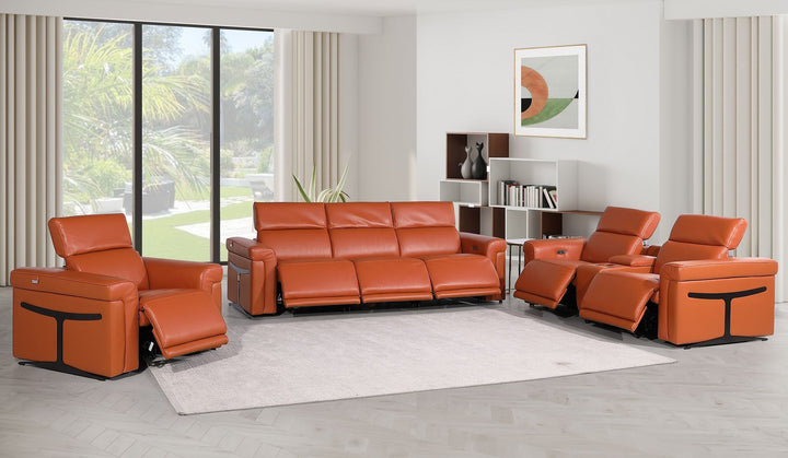 1126 - 7-Piece Modular Power Reclining Sofa, Loveseat &amp; Chair Set In With 6 Power Recliners &amp; Power Headrests