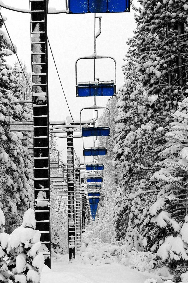 Tempered Glass With Foil - Ski Lift - Gray