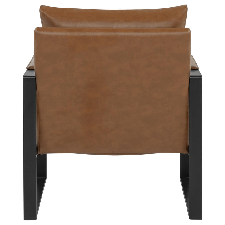 Rosalind Upholstered Track Arm Accent Chair Brown