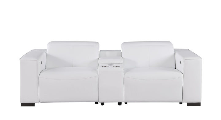 1208 - Dual Power Reclining Console Loveseat