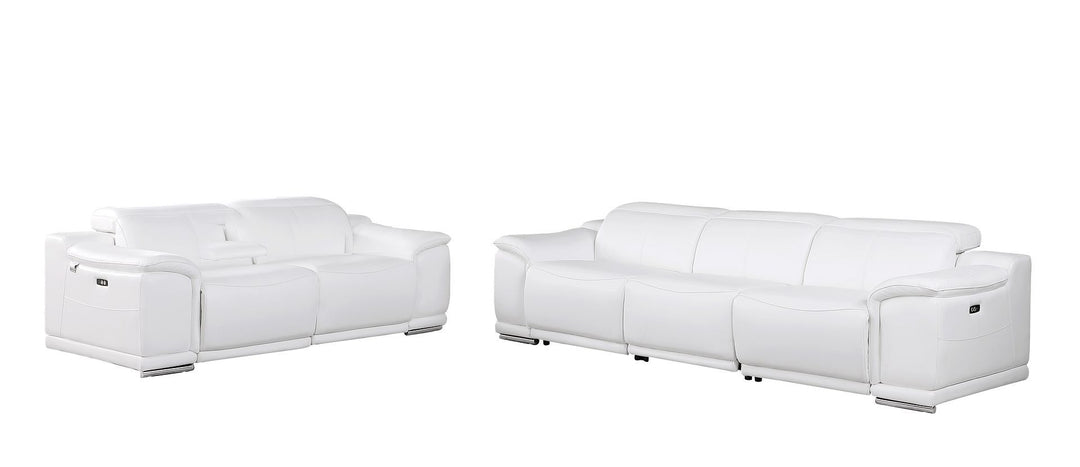 9762 - 5-Piece Modular Power Reclining Sofa And Loveseat Set With 5 Power Recliners In