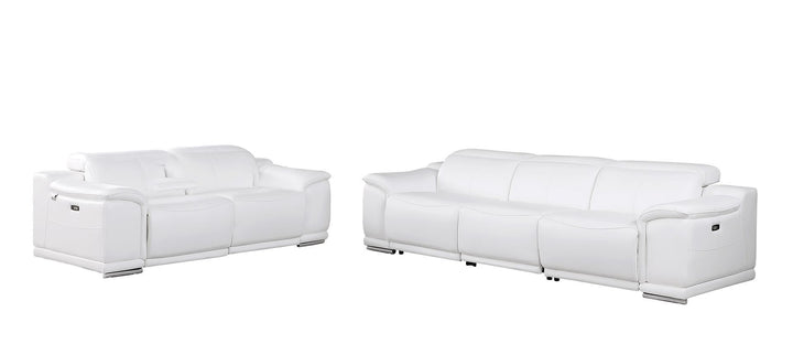 9762 - 5-Piece Modular Power Reclining Sofa And Loveseat Set With 5 Power Recliners In