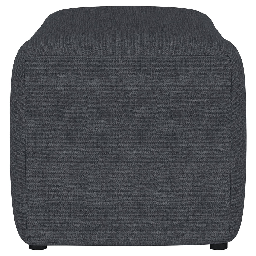 Summer Fabric Upholstered Tufted Accent Bench Charcoal