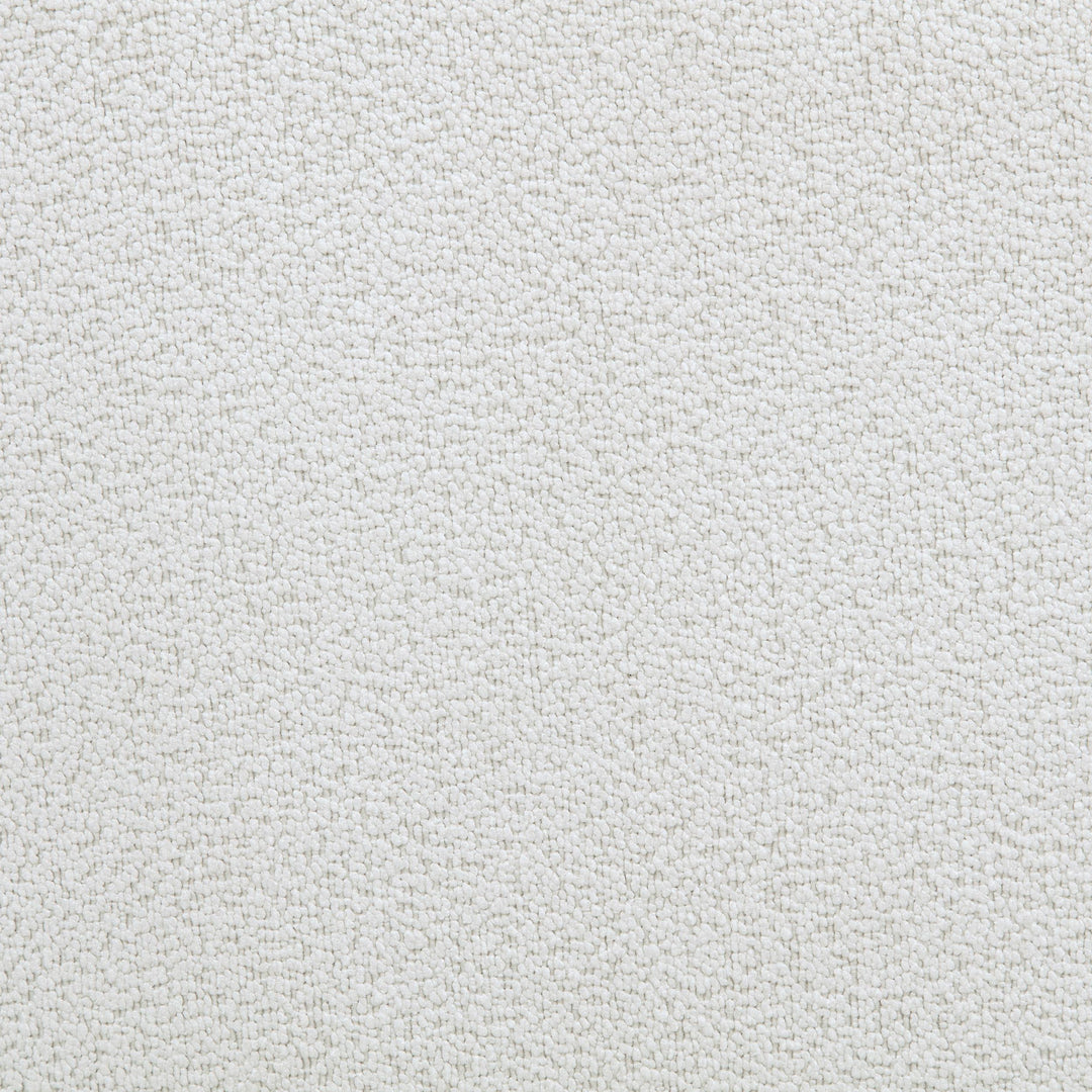 Remuda Boucle Upholstered Round Storage Ottoman Ivory