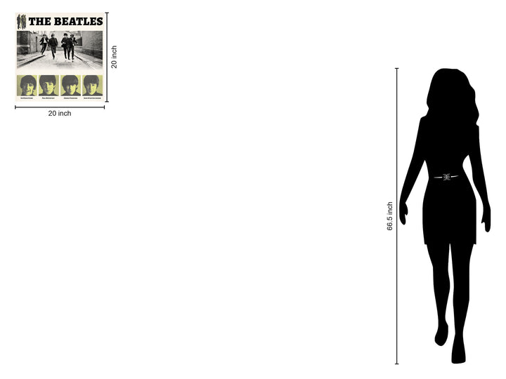Four Figures Alley Stroll - 20" x 20" Framed Wall Art - Gray