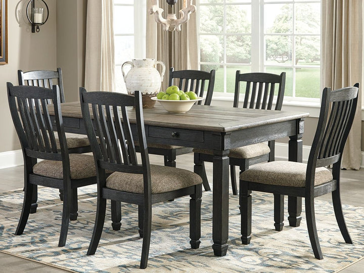 Tyler Creek - Black / Gray - Rectangular Dining Room Table