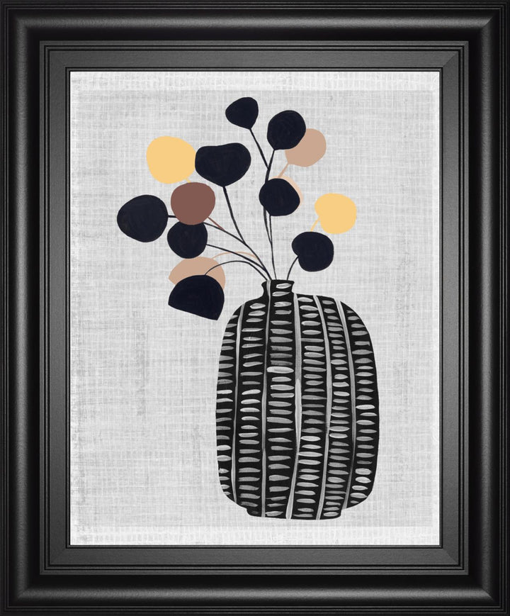 22x26 Decorated Vase with Plant III By Melissa Wang - Gray