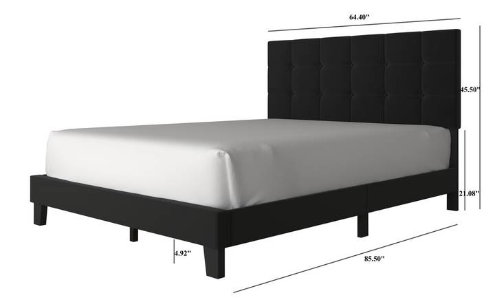 920 Black Platform Bed