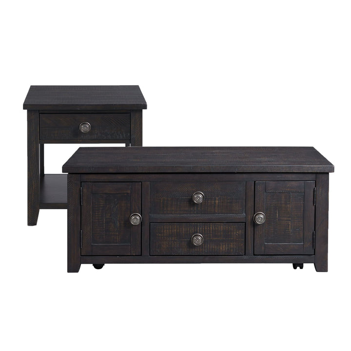 Kendyl - 2 Piece Occasional Table Set Coffee Table &amp; End Table - Espresso