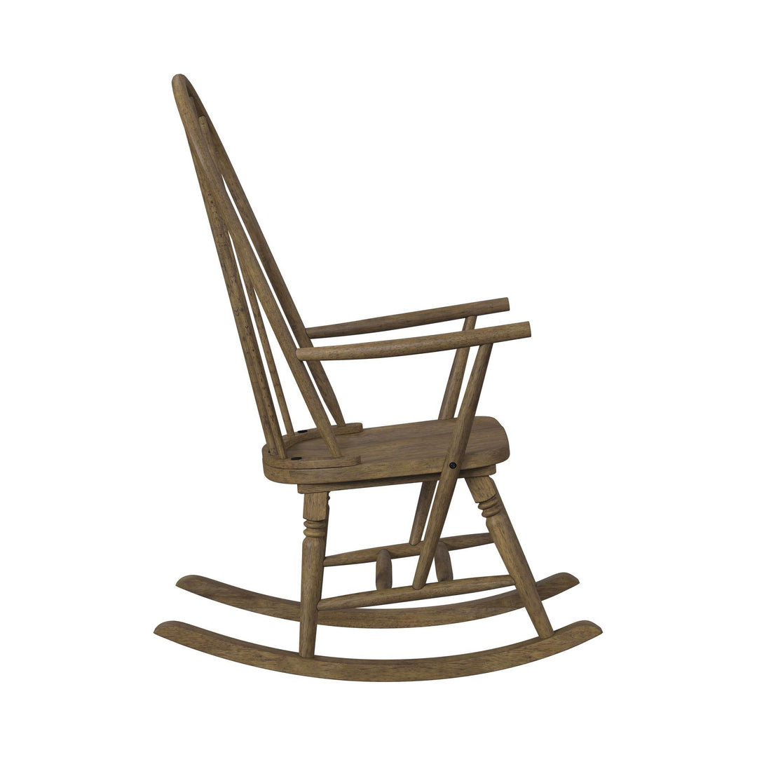 Heritage &amp; Home - Rocking Chair - Oak Brown