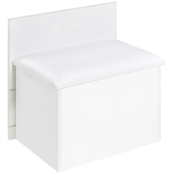 Danbury 3-drawer Makeup Vanity &amp; Stool Set White High Gloss