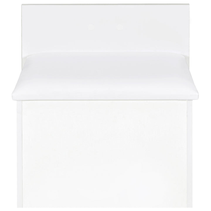 Danbury 3-drawer Makeup Vanity &amp; Stool Set White High Gloss